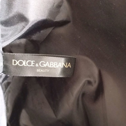 D&G women's velvet toiletry bag new black