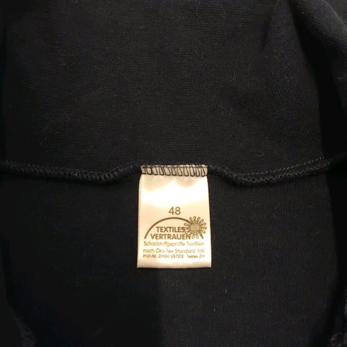 Cotton long sleeve dress shirt with zipper like new, dark blue