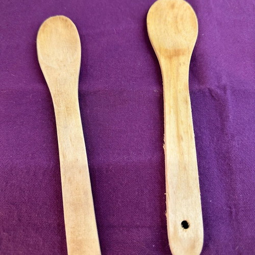 Wooden spoons new, set of 2 for cooking and serving