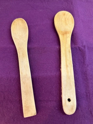 Wooden spoons new, set of 2 for cooking and serving