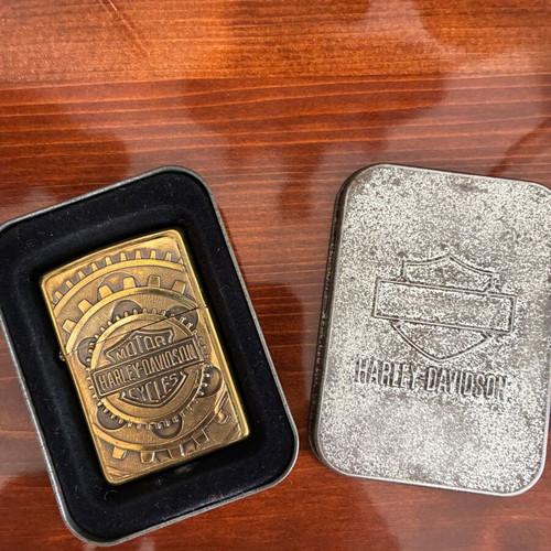 Zippo Harley Davidson lighter used collectible 1997 “gears”