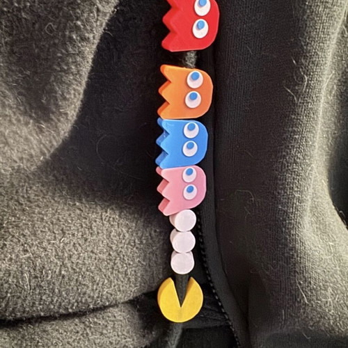 3D Hoodie Charms set inspired by Pac-Man, new