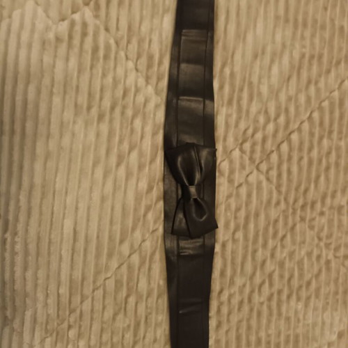 Naf Naf Women's Leather Belt Like New Black Size 85