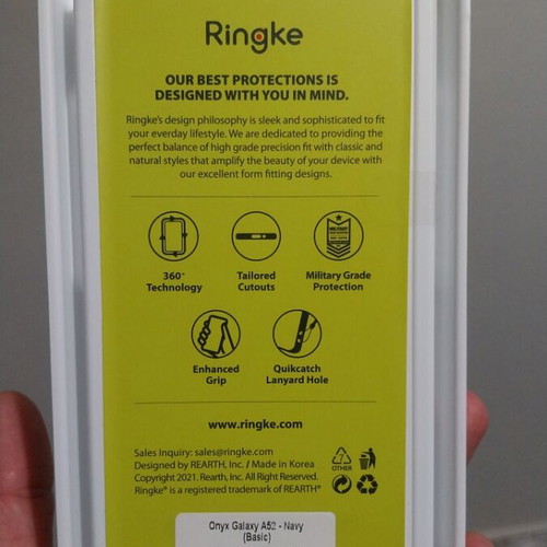 Ringke Onyx case for Samsung A52 and A52s like new, navy blue