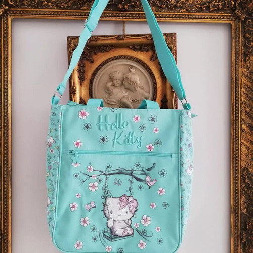 Hello Kitty Sanrio shoulder bag new, turquoise