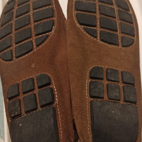 Ego Shoes leather men's moccasins size 42 used, beige