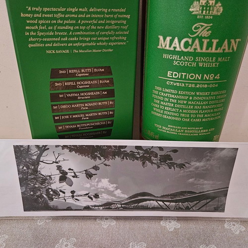 Macallan Edition No4 with Paolo Pellegrin photo, new