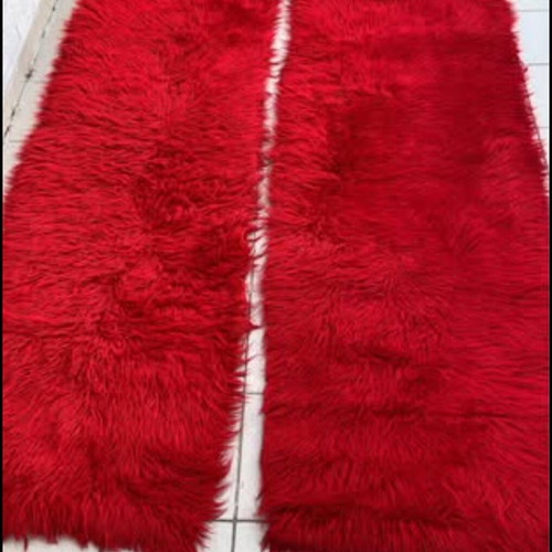 Handmade loom rugs used, pure wool