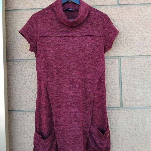 Paranoia short-sleeve dress M, brown red