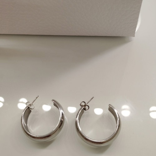 Earrings hoop style silver like new