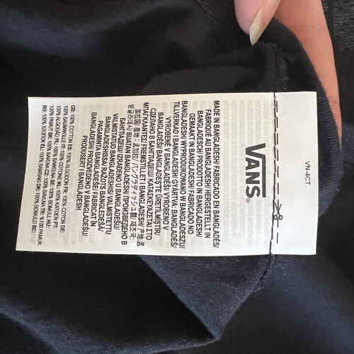 Vans men's black t-shirt size Medium, brand new