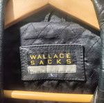 Jacket Wallace Sacks μαύρο δερμάτινο ανδρικό μέγεθος L μεταχειρισμένο