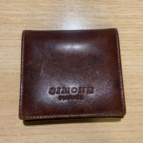 Simone Firenze vintage leather wallet like new, brown and gold