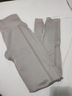 Seamless leggings light gray XS new, high-waisted sportswear