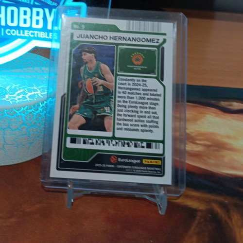 Juancho Hernangomez Game Ticket Blue Prizm card like new, serial 31/35