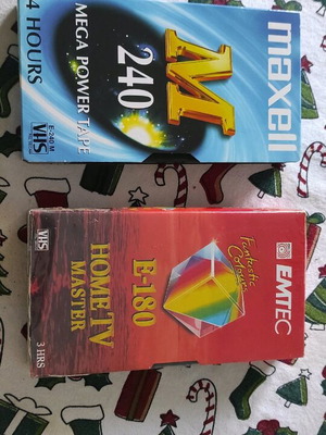 Video cassettes new, set of 2, one sealed