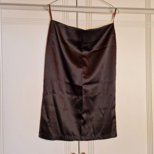 Benissimo satin skirt brown size S like new