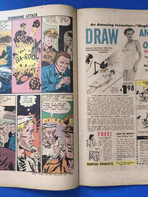 Submarine Attack Charlton Comics comic book used