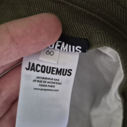 Jacquemus bucket hat size 60, olive