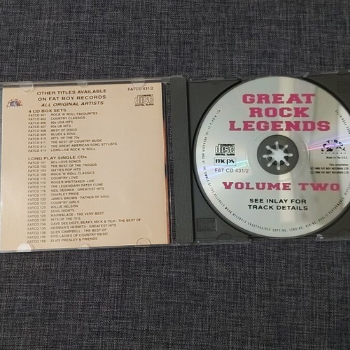 Great Rock Legends CD collection used, pack of 4 original discs