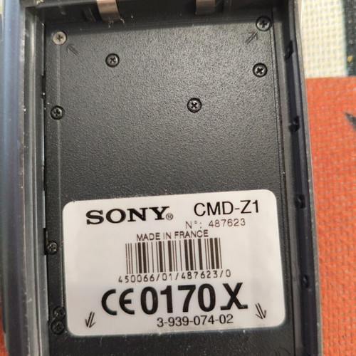 Sony CMD-Z1 GSM mobile phone used, gray
