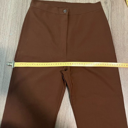 Brown fabric pants like new, lightweight for autumn and spring