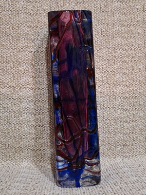 Murano vase like new, vintage style, 21cm height