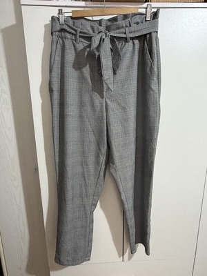 H&M women's pants size XXL 44 16, checkered pattern