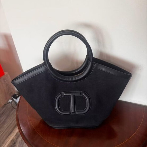 Twinset Milano shoulder basket bag, black