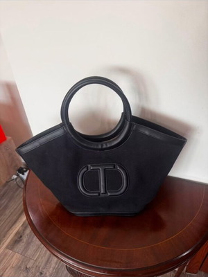 Twinset Milano shoulder basket bag, black