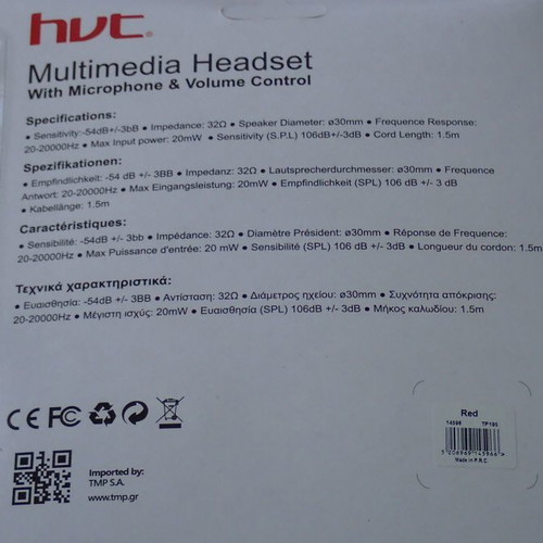 Multimedia headphones new, intact