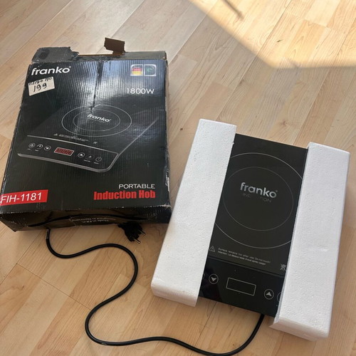 Franko Portable Induction Hob FIH-1181 used, 1800W with box
