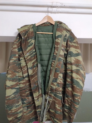Military jacket with lining size XL like new