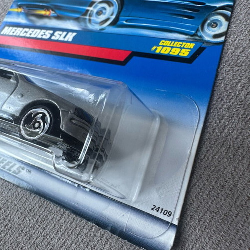 Hot Wheels Mercedes SLK gray new vintage mainline 1999 model