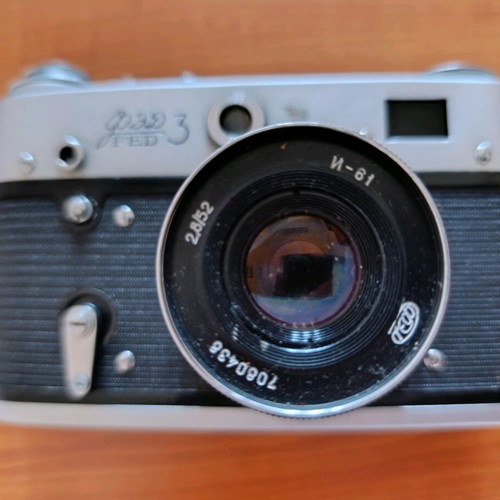 Retro FED 3 35mm rangefinder analog camera used