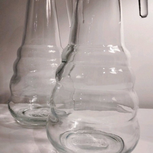 Two transparent Renga glass liquid containers 900ml new