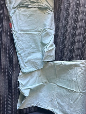 Nef Nef pillowcases set of 2 like new, light green