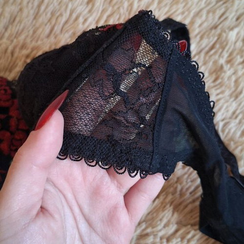 Lejaby bra new, black and red