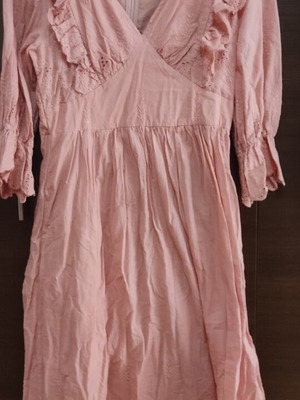Shein cotton pink dress medium, like new