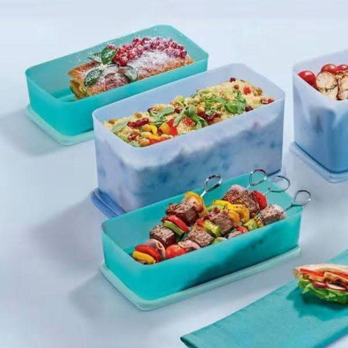Tupperware parallelogram containers 1.4L and 3.1L new