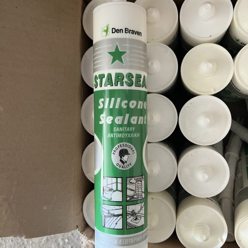 Den Braven Starseal Silicone Sealant White, new, 260ml, pack of 17