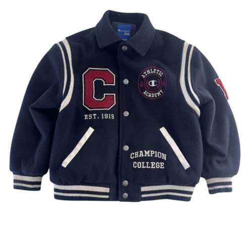 Champion x Zara College Jacket used, 7-8 years, varsity bomber