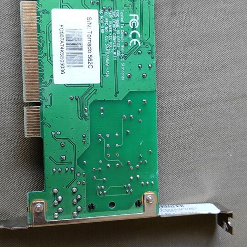 Fax modem and sound blaster Tornado 562c used