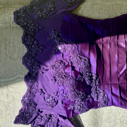 Italian dress new, handmade, XS, purple