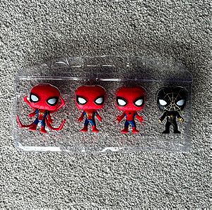 4 Mini Φιγούρες Spiderman Funko Pop!