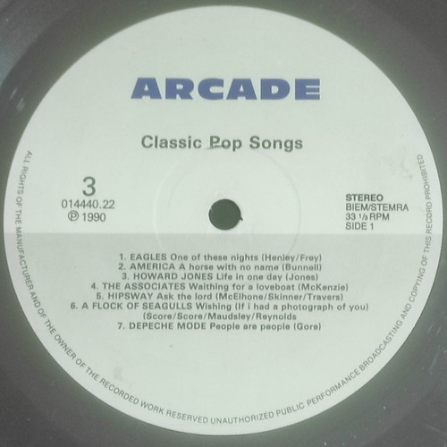Classic Pop Songs double album used, 2LP