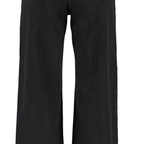 Wide leg jeans black high waist Trendyol like new, size M