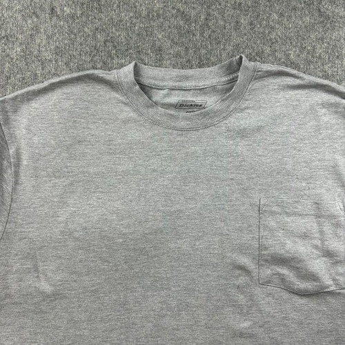 Dickies men's grey long sleeve pocket t-shirt 2XL oatmeal