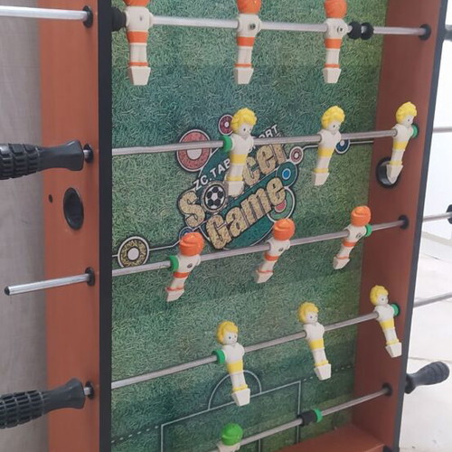 Table football used, missing ball, functional