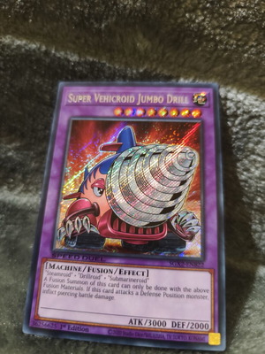 Super Vehicroid Jumbo Drill Yu-Gi-Oh! card new, Secret Rare